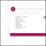 Screen shot of the Excellent Design website.
