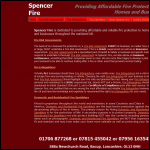 Screen shot of the Spencerfire website.