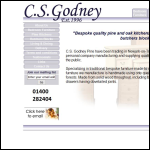 Screen shot of the C S Godney Ltd website.