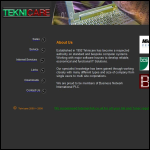 Screen shot of the Teknicare Ltd website.