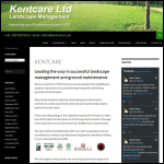 Screen shot of the Kentcare Ltd website.