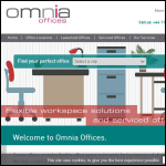 Screen shot of the Omnia Offices Ltd website.