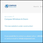 Screen shot of the Compasss Windows & Doors website.