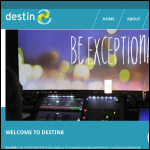 Screen shot of the Destin8 Ltd website.