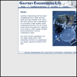 Screen shot of the Gautrey Engineering Ltd website.