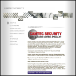 Screen shot of the Camtec Security website.
