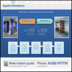Screen shot of the Applied Workplace Ltd website.
