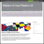 Screen shot of the Brighton & Hove Plastics website.