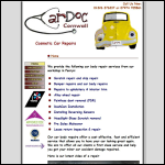 Screen shot of the CarDoc Cornwall website.