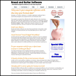 Screen shot of the Bread & Butter Software Ltd website.