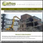 Screen shot of the Atlas Demolition website.
