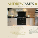 Screen shot of the Andrew James Furniture website.