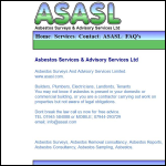 Screen shot of the Asbestos Surveys & Advisory Services Ltd website.