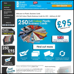 Screen shot of the Colour Plastic Cards Ltd website.