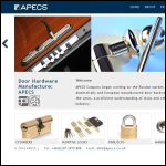 Screen shot of the Apecs Consult website.