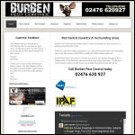 Screen shot of the Burben Pest Control website.