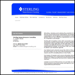 Screen shot of the Sterling Hr Consulting website.
