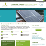 Screen shot of the Green Living Energy website.