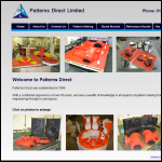 Screen shot of the Patterns Direct Ltd website.