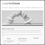 Screen shot of the Create the Future Ltd website.