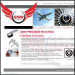 Screen shot of the G M W Precision Polishing Ltd website.