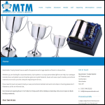 Screen shot of the M T M Promotional website.