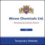 Screen shot of the Miswa Chemicals Ltd website.