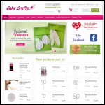 Screen shot of the Cake Crafts website.