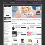 Screen shot of the The Nail Company website.