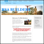 Screen shot of the R S A Builders website.