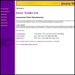 Screen shot of the Josery Textiles Ltd website.