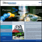 Screen shot of the Micro Precision Gear Technology Ltd website.