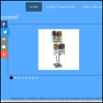 Screen shot of the Autovend Uk Ltd website.