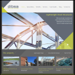 Screen shot of the Dibsa Structures Ltd website.