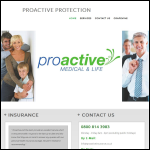 Screen shot of the Proactive Medical & Life Insurance Services website.