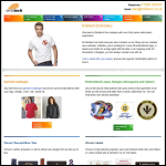 Screen shot of the Embtech Embroidery website.