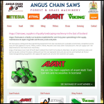 Screen shot of the Angus Chainsaw Services website.