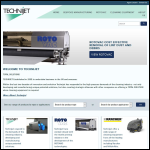 Screen shot of the Technijet Ltd website.