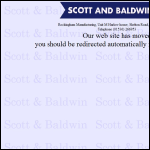 Screen shot of the Scott & Baldwin Ltd website.