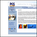 Screen shot of the P G S Supplies Ltd website.