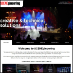 Screen shot of the SCENEgineering Ltd website.