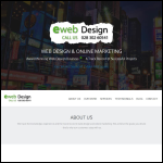 Screen shot of the Eweb Design website.