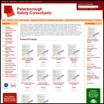 Screen shot of the Peterborough Construction Safety Consultants website.