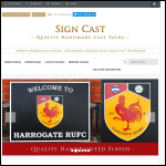 Screen shot of the Signcast website.