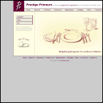 Screen shot of the Prestige Primeurs Ltd website.