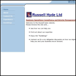 Screen shot of the Russell Hyde Ltd website.