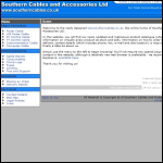 Screen shot of the Southern Cables & Accessories Ltd website.