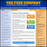 Screen shot of the The Fuse Company website.