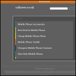 Screen shot of the Callsaver website.