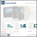 Screen shot of the Controlsoft Ltd website.